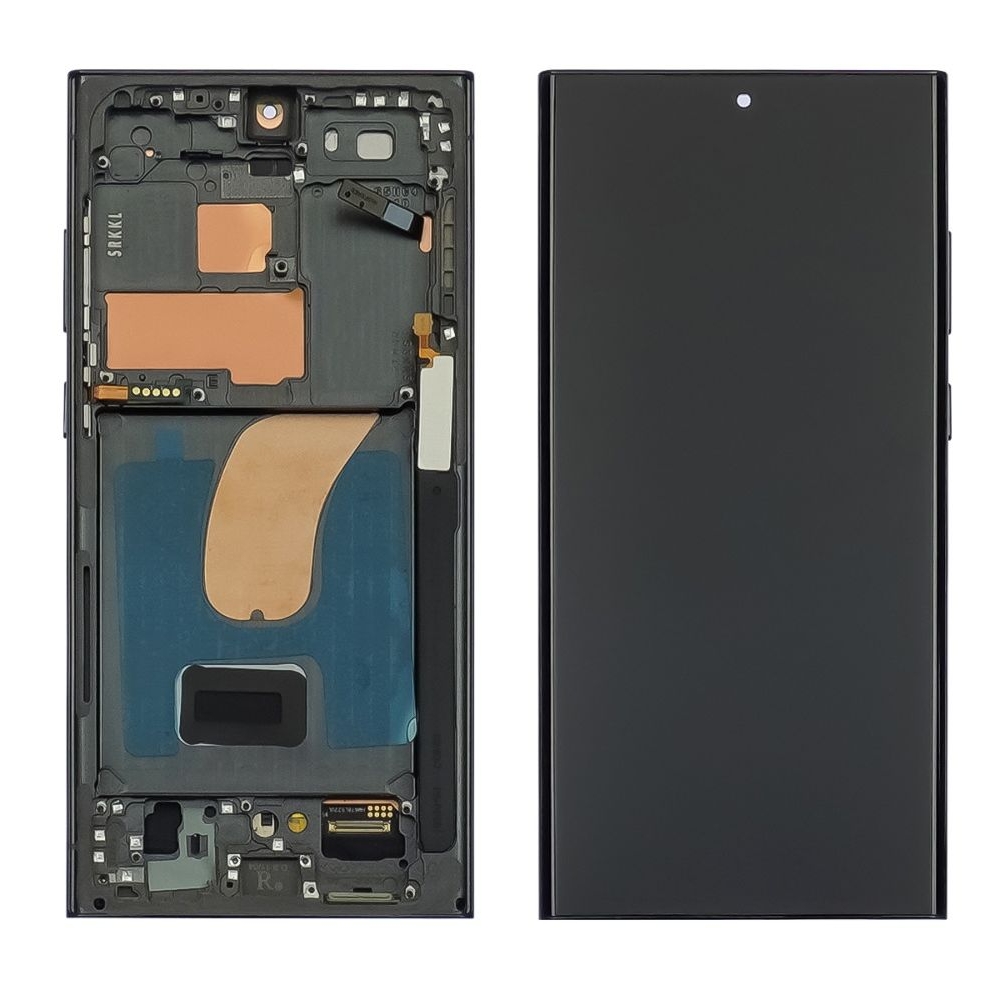 Дисплей Samsung SM-S918 Galaxy S23 Ultra, сірий | з тачскріном | в передній панелі | High Copy, OLED | дисплейный модуль, экран