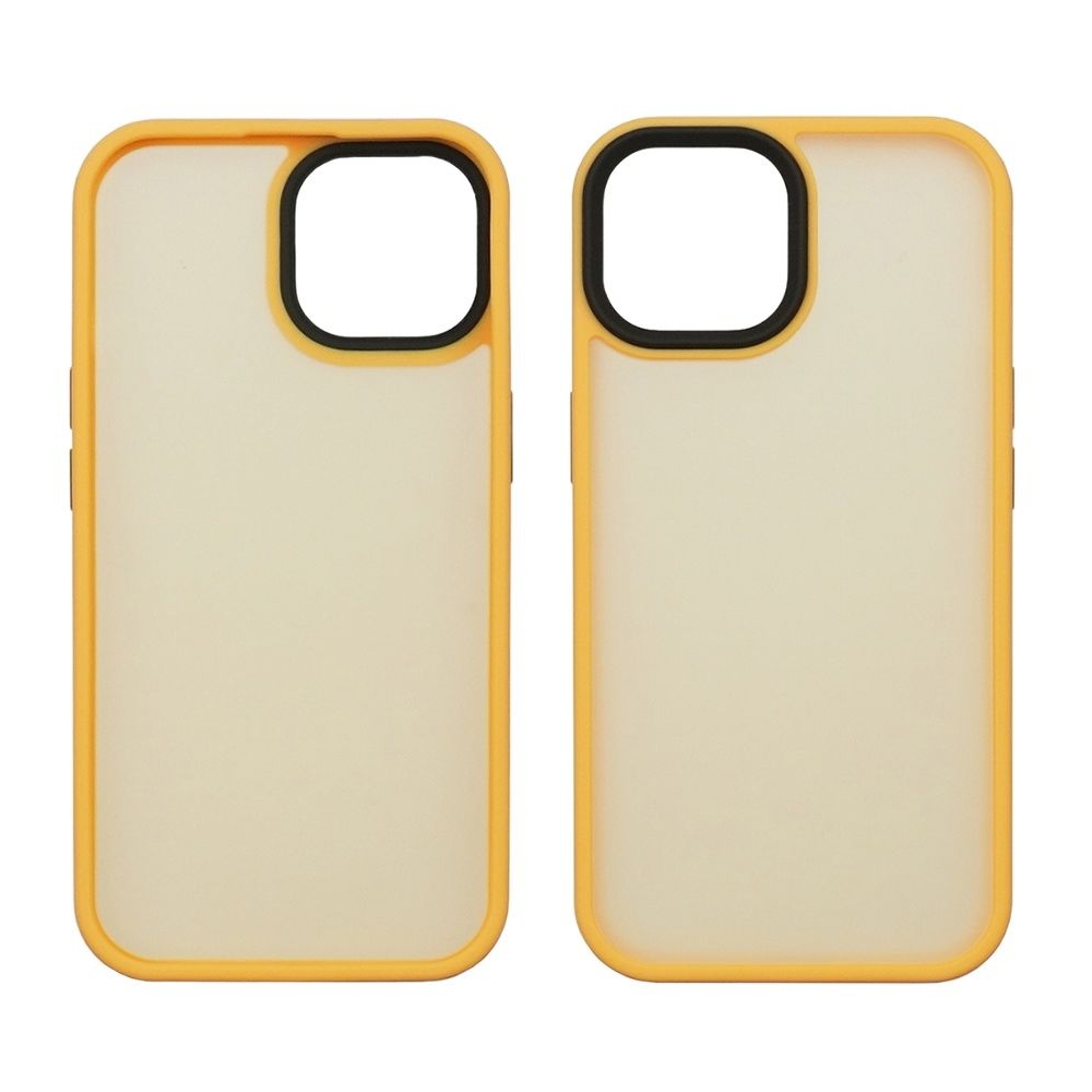 Чехол Colorful Matte Case Apple iPhone 15 Plus оранжевый Люкс