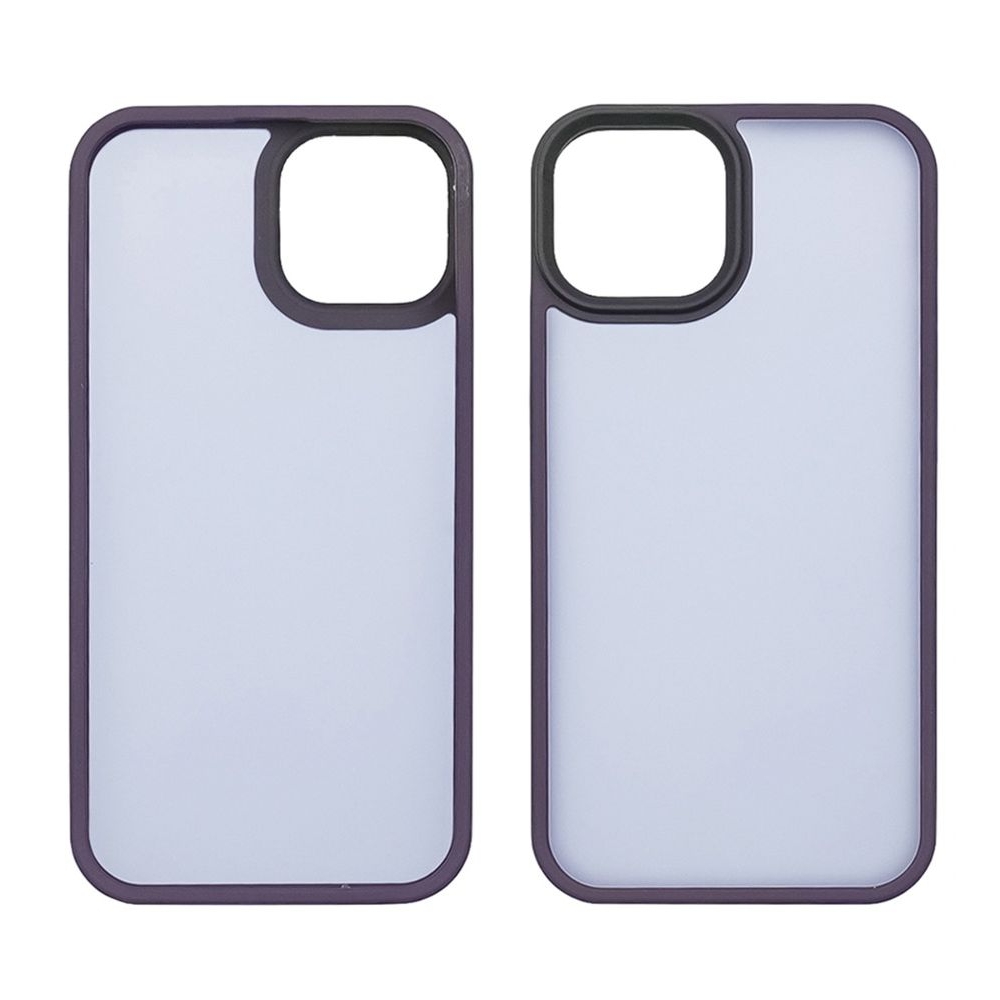 Чехол Colorful Matte Case Apple iPhone 15 Plus темно-фиолетовый Люкс