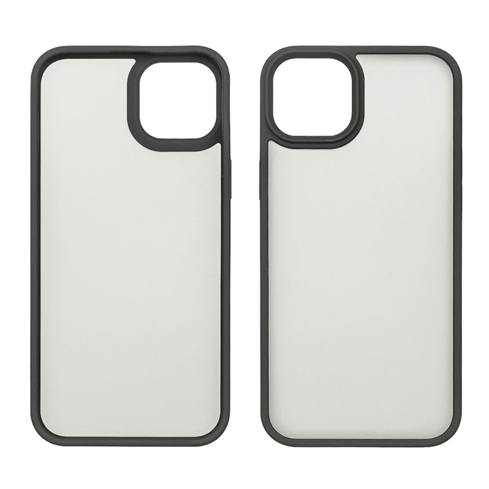 Чехол Colorful Matte Case Apple iPhone 15 Plus, черный, Люкс