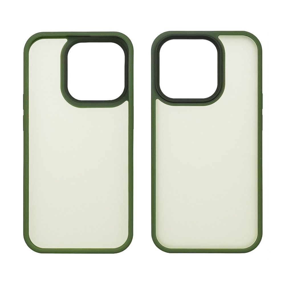 Чехол Colorful Matte Case Apple iPhone 15 Pro Max темно-зеленый Люкс