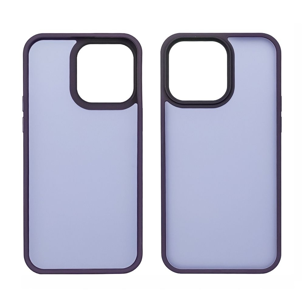 Чехол Colorful Matte Case Apple iPhone 15 Pro Max темно-фиолетовый Люкс