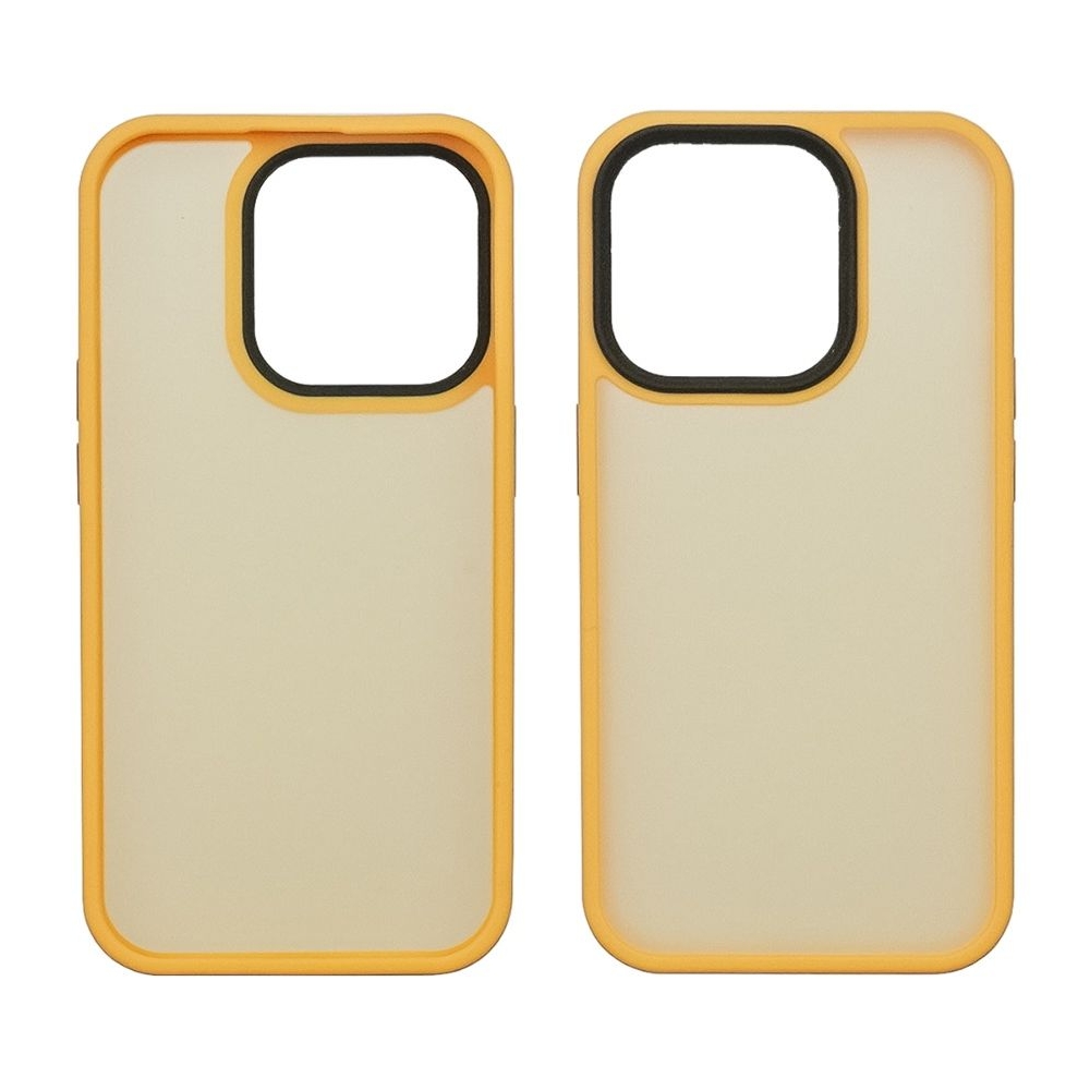 Чехол Colorful Matte Case Apple iPhone 15 Pro оранжевый Люкс
