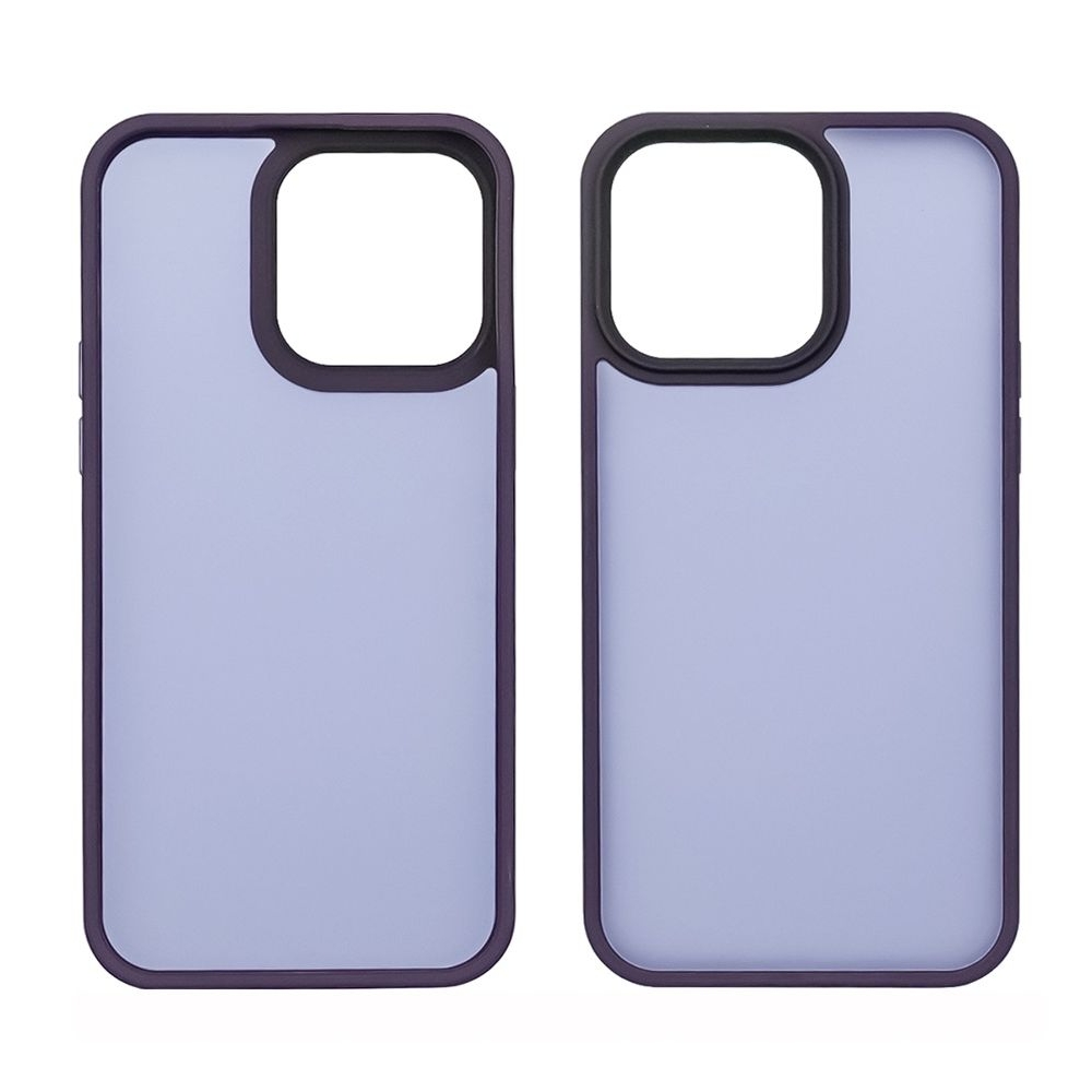 Чехол Colorful Matte Case Apple iPhone 15 Pro темно-фиолетовый Люкс