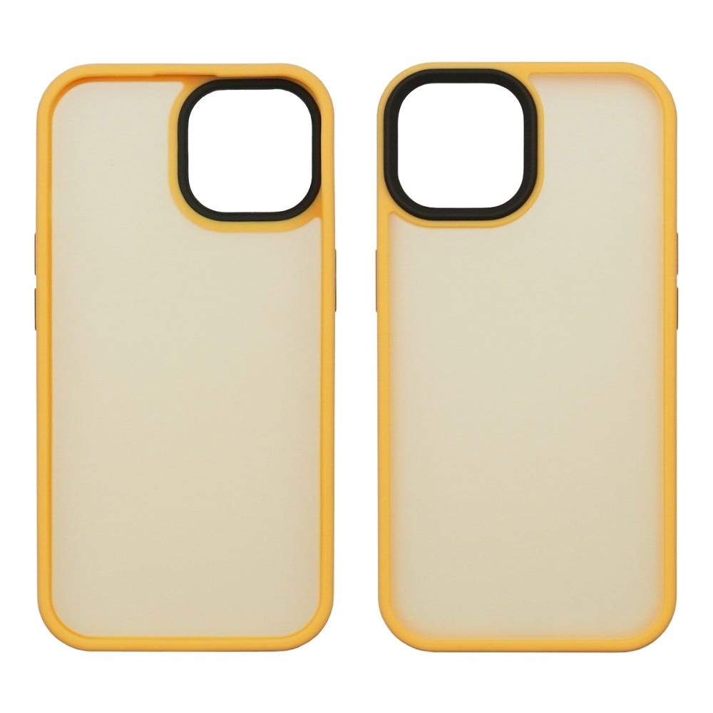 Чехол Colorful Matte Case Apple iPhone 15 оранжевый Люкс