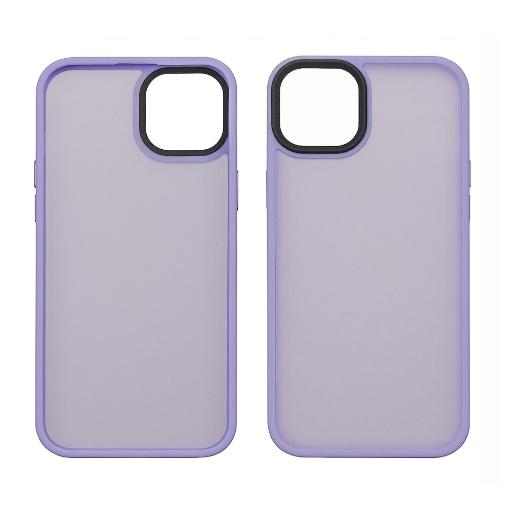Чехол Colorful Matte Case Apple iPhone 15 светло-фиолетовый Люкс