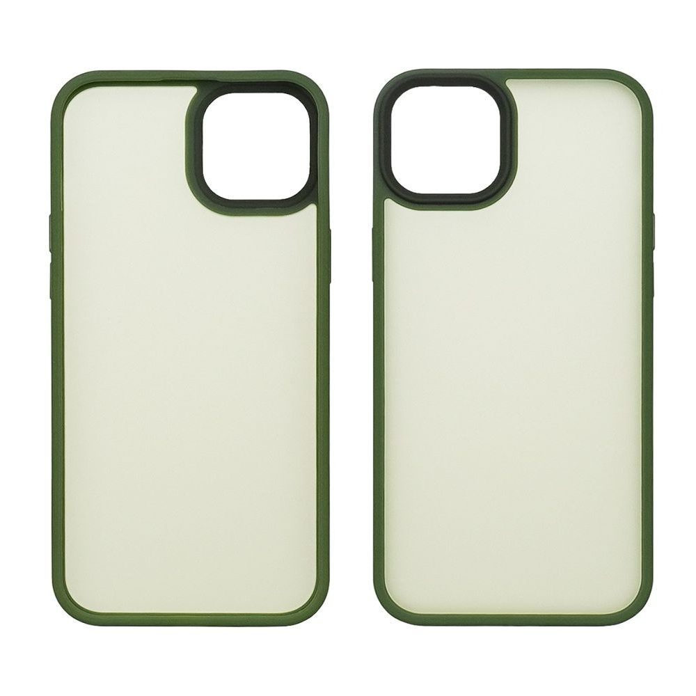 Чехол Colorful Matte Case Apple iPhone 15 темно-зеленый Люкс