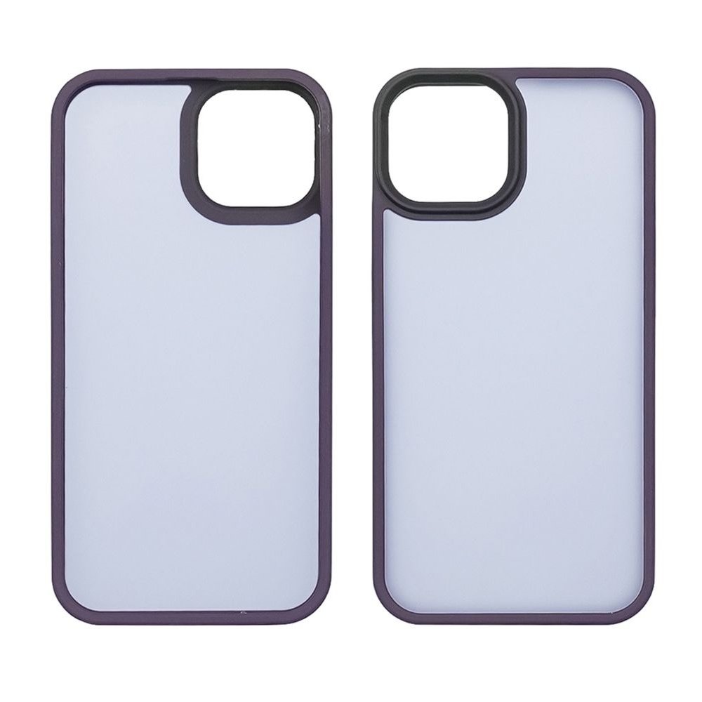 Чехол Colorful Matte Case Apple iPhone 15 темно-фиолетовый Люкс