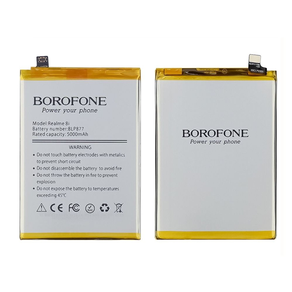 Аккумулятор Realme 8i, BLP877, Borofone | 3-12 мес. гарантии | АКБ, батарея