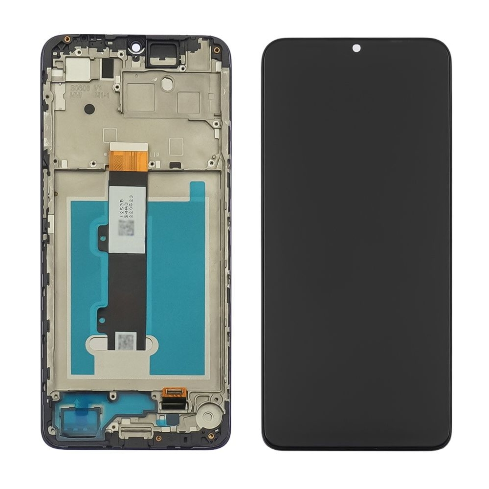 Дисплей Motorola Moto E22, чорний | з тачскріном | в передній панелі | High Copy | дисплейный модуль, экран