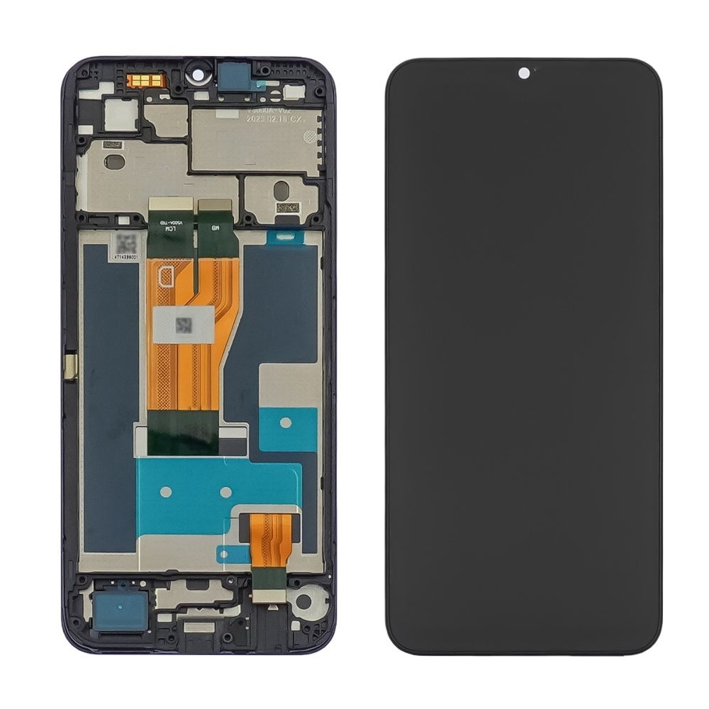 Дисплей Realme C30S, RMX3690, черный | с тачскрином | с передней панелью | Original (PRC) | дисплейный модуль, экран