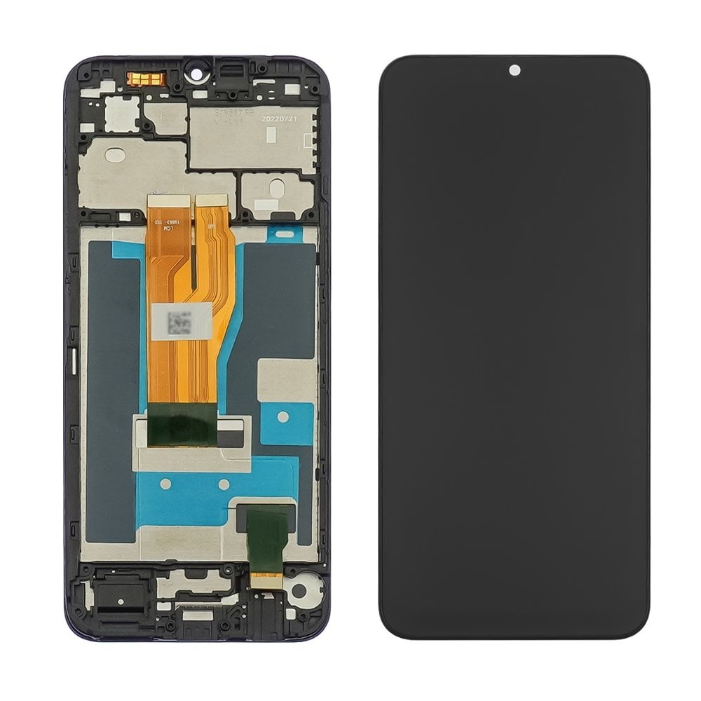 Дисплей Realme C33, RMX3624, черный | с тачскрином | с передней панелью | Original (PRC) | дисплейный модуль, экран, монитор