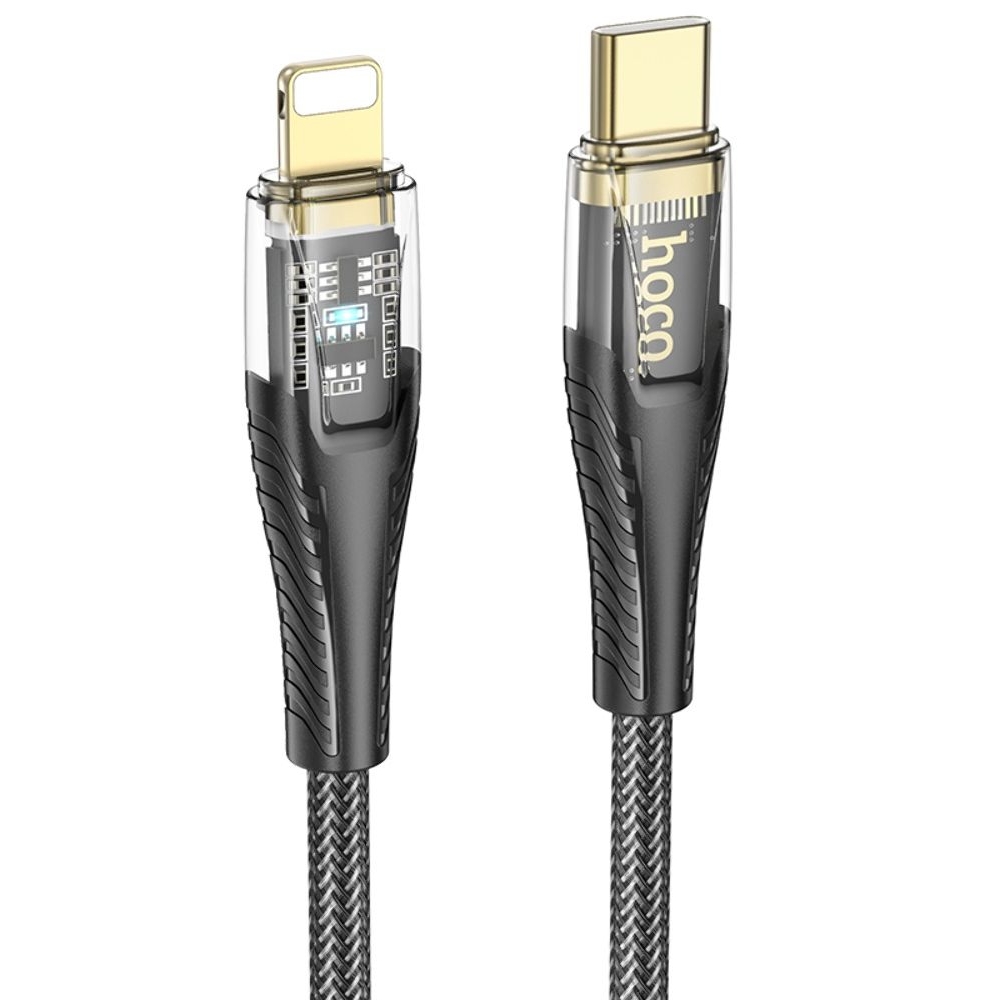 USB-кабель Hoco U121, Type-C на Lightning, PowerDelivery (27 Вт), 120 см, чорний