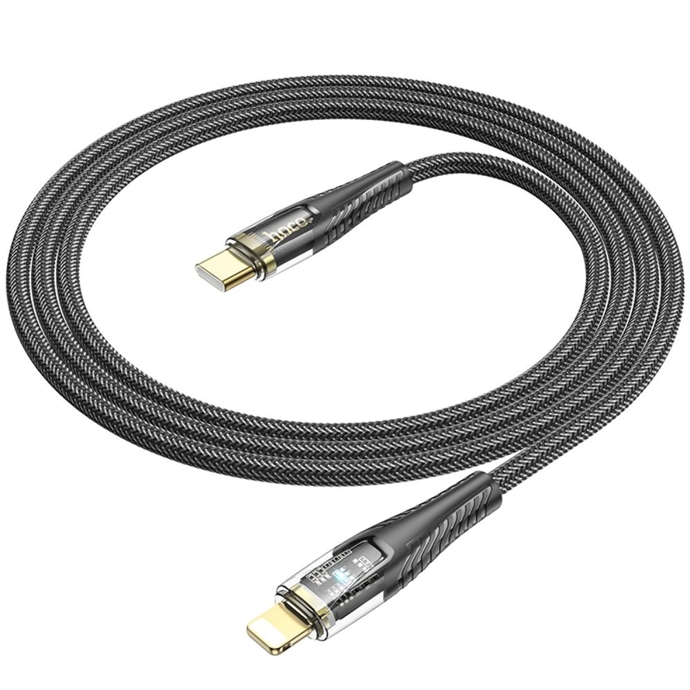 USB-кабель Hoco U121, Type-C на Lightning, PowerDelivery (27 Вт), 120 см, чорний