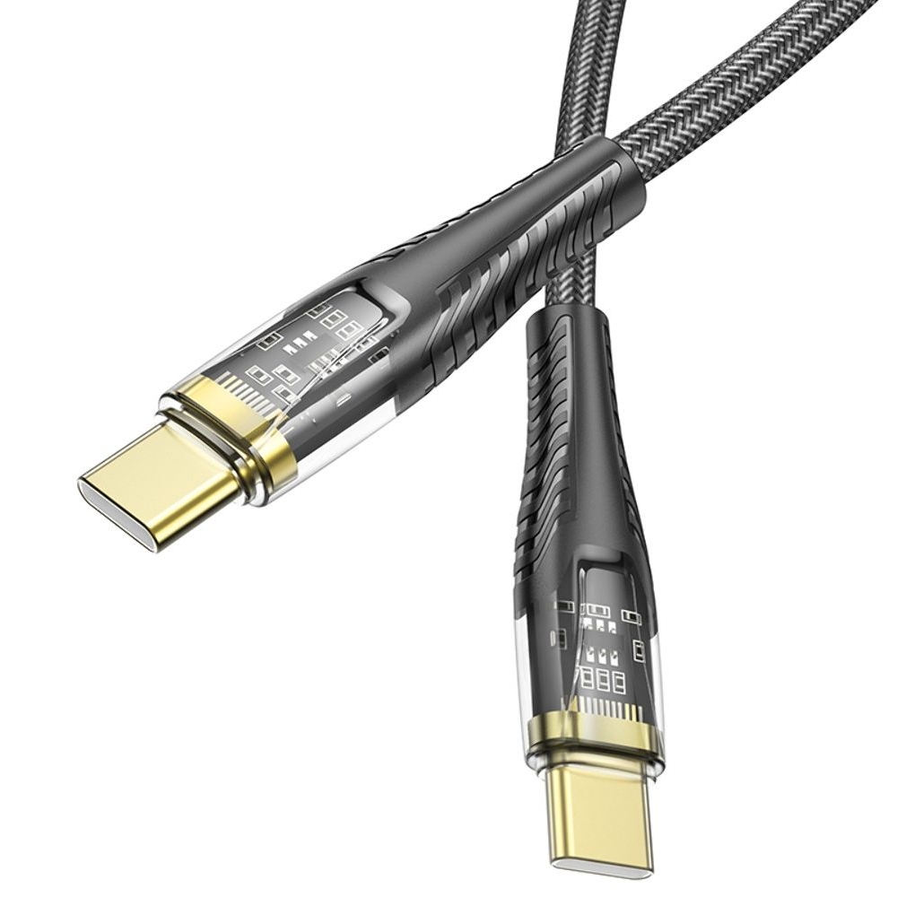 USB-кабель Hoco U121, Type-C на Type-C, PowerDelivery (60 Вт), 120 см, черный