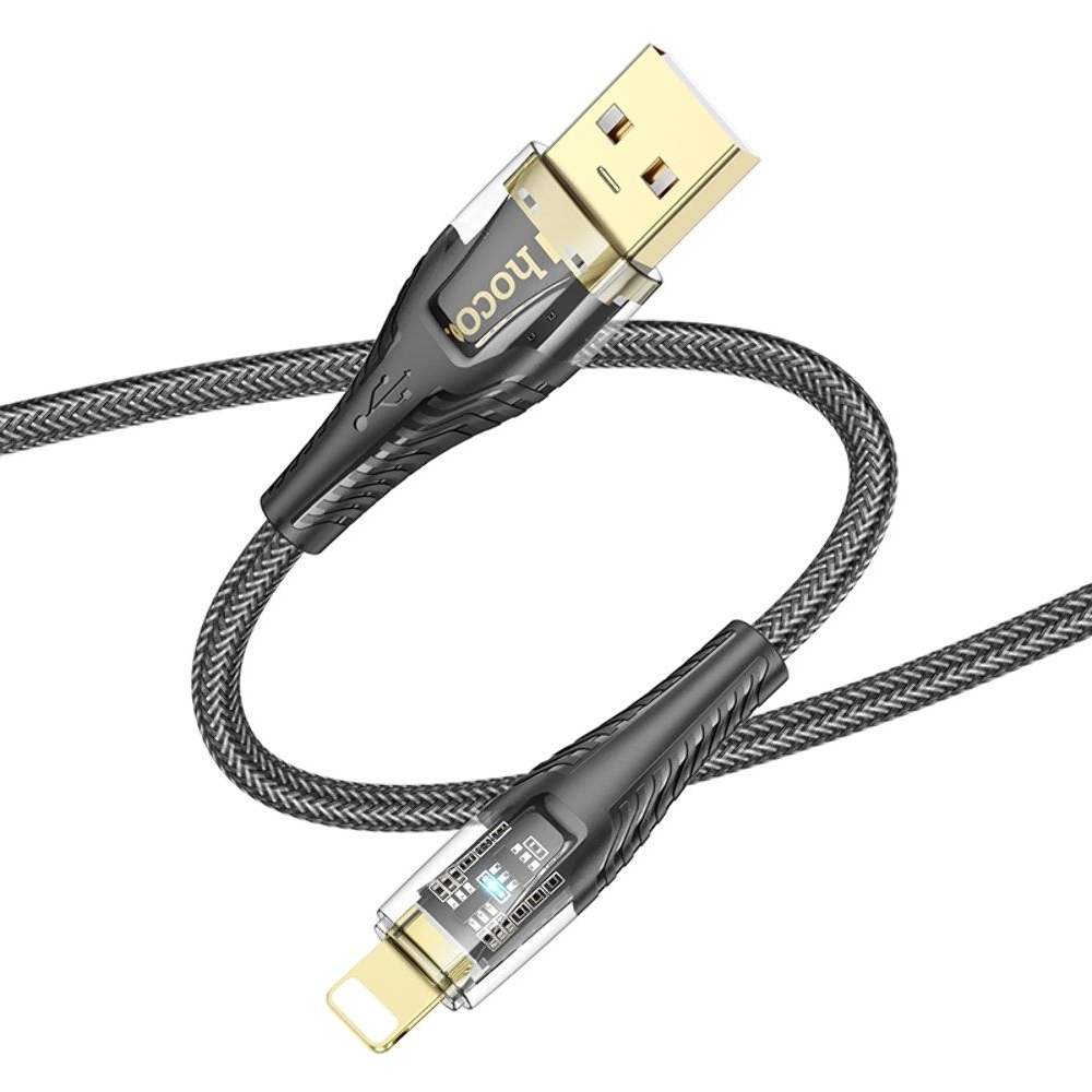 USB-кабель Hoco U121, Lightning, 120 см, чорний