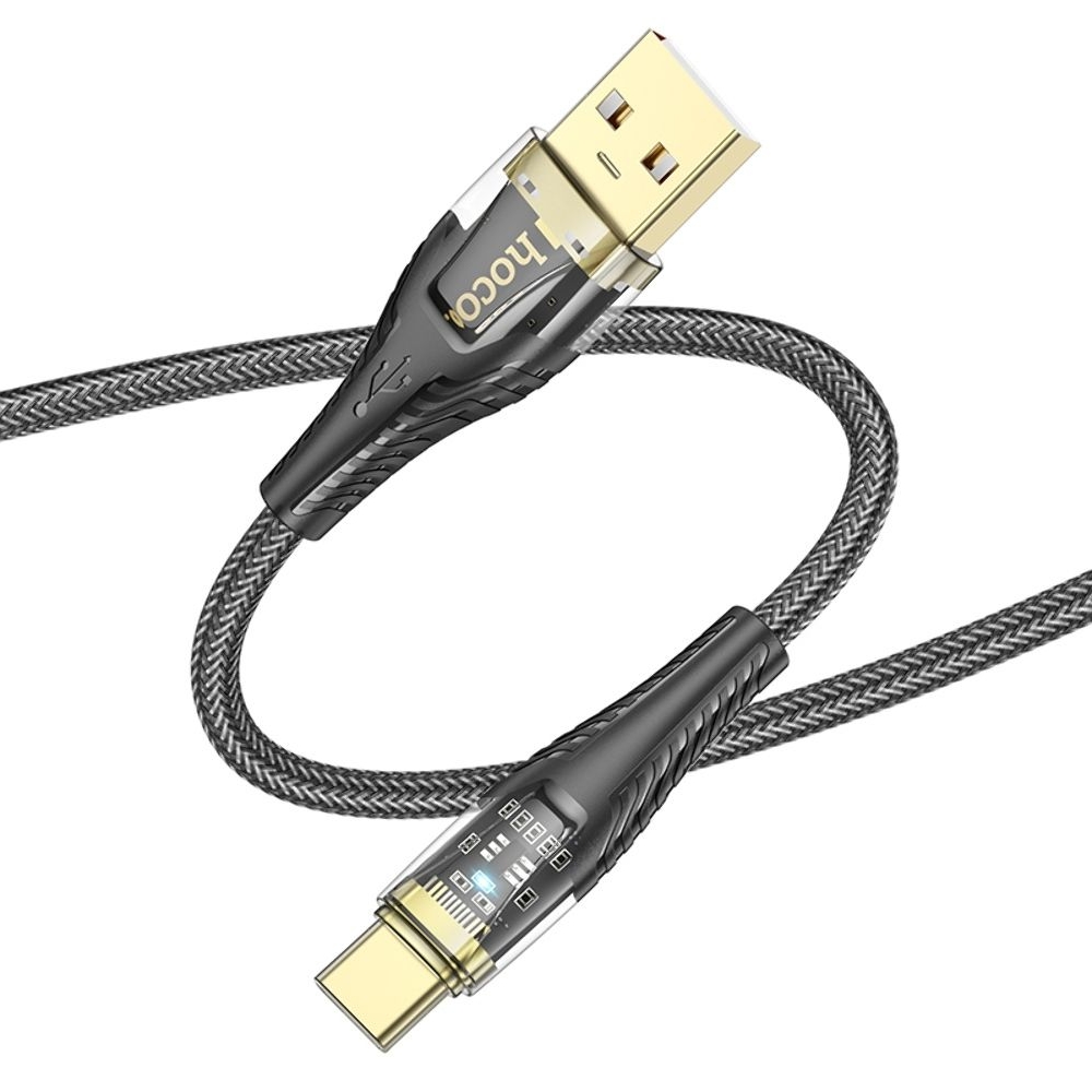 USB-кабель Hoco U121, Type-C, 120 см, черный
