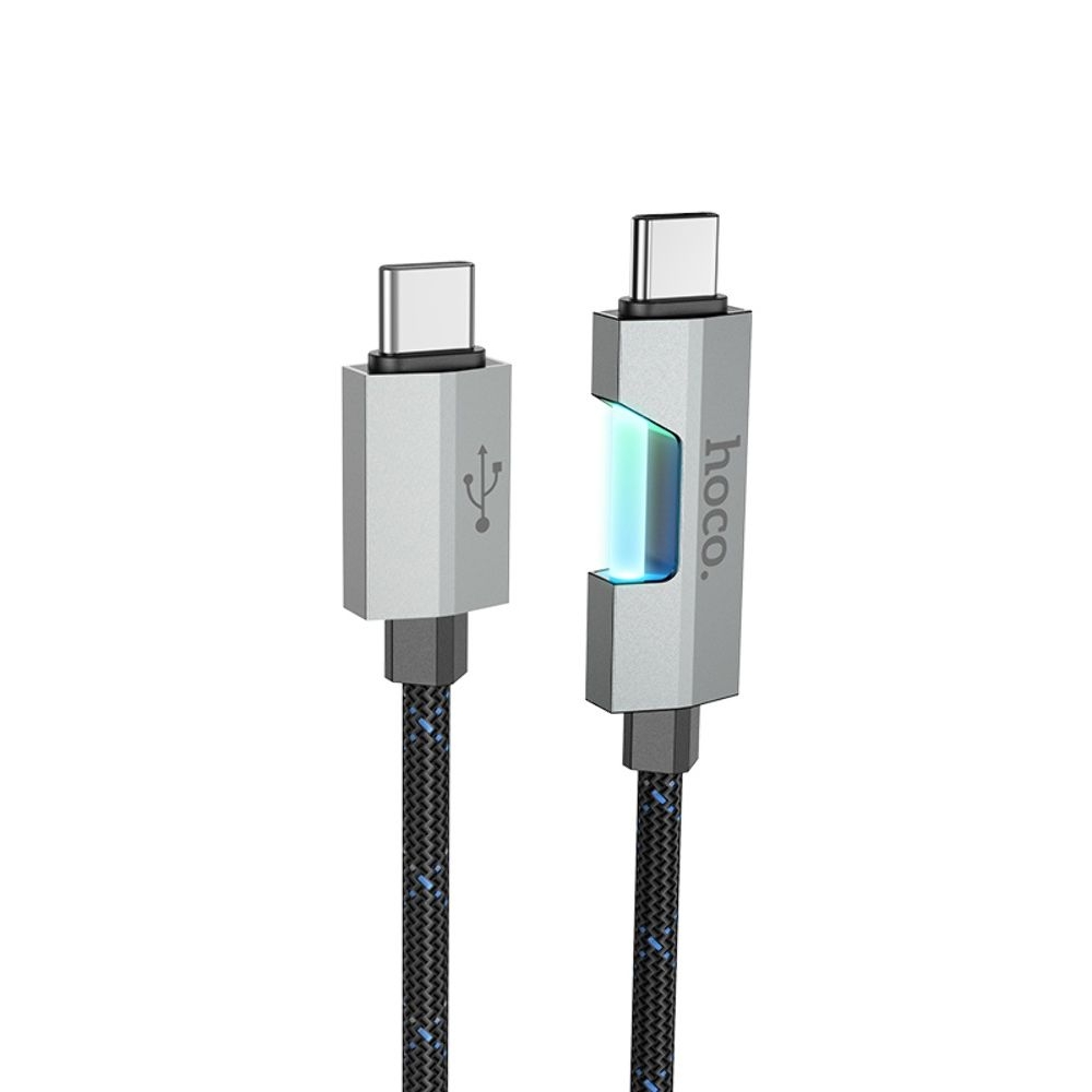 USB-кабель Hoco U123, Type-C на Type-C, PowerDelivery (60 Вт), 100 см, чорний