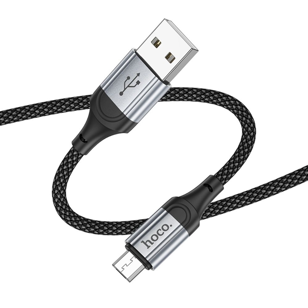 USB-кабель Hoco X102, MicroUSB, чорний