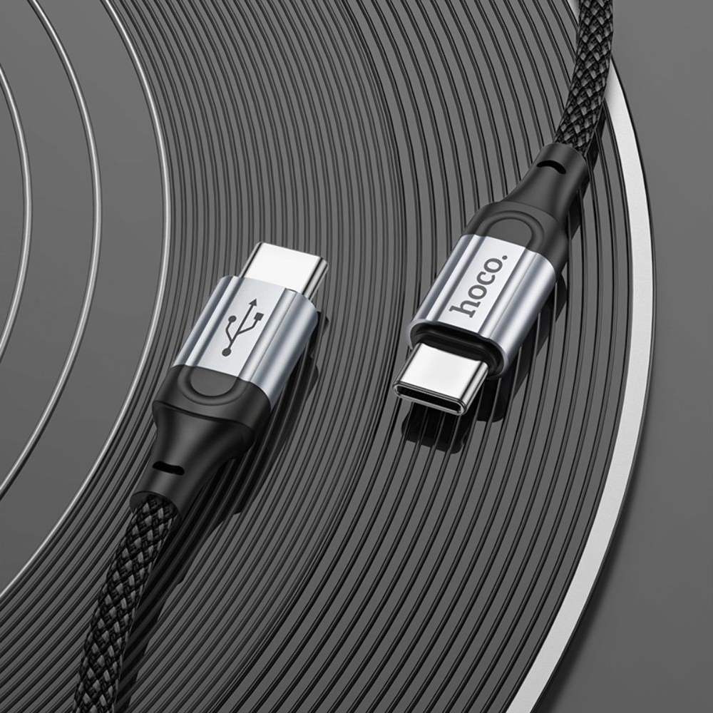 USB-кабель Hoco X102, Type-C на Type-C, Power Delivery (60 Вт),черный