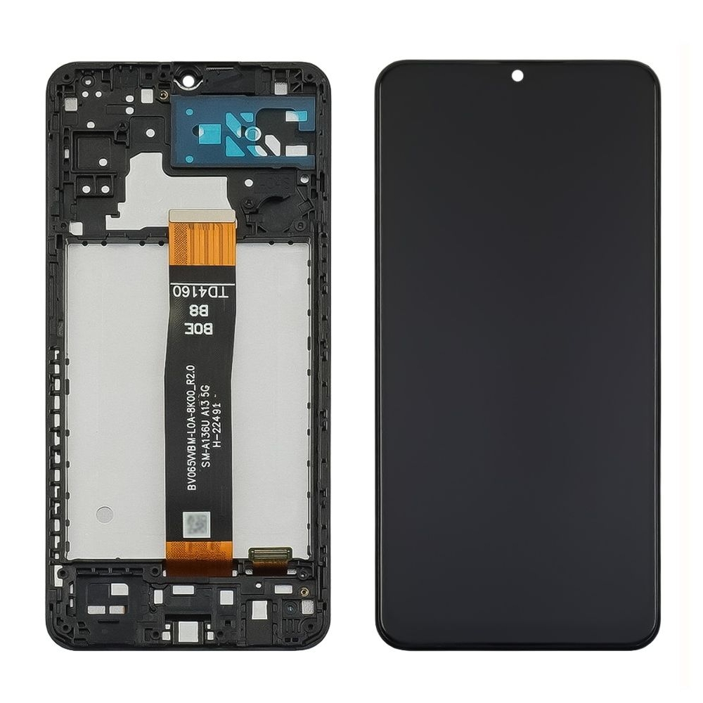 Дисплей Samsung SM-A136 Galaxy A13 5G, черный | с тачскрином | с передней панелью | Original (PRC) | дисплейный модуль, экран