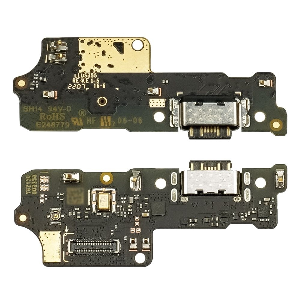 Плата зарядки Xiaomi Redmi 10C, 220333QAG, 220333QBI, 220333QNY, 220333QL, шлейф коннектора зарядки, с микрофоном, Original (PRC)