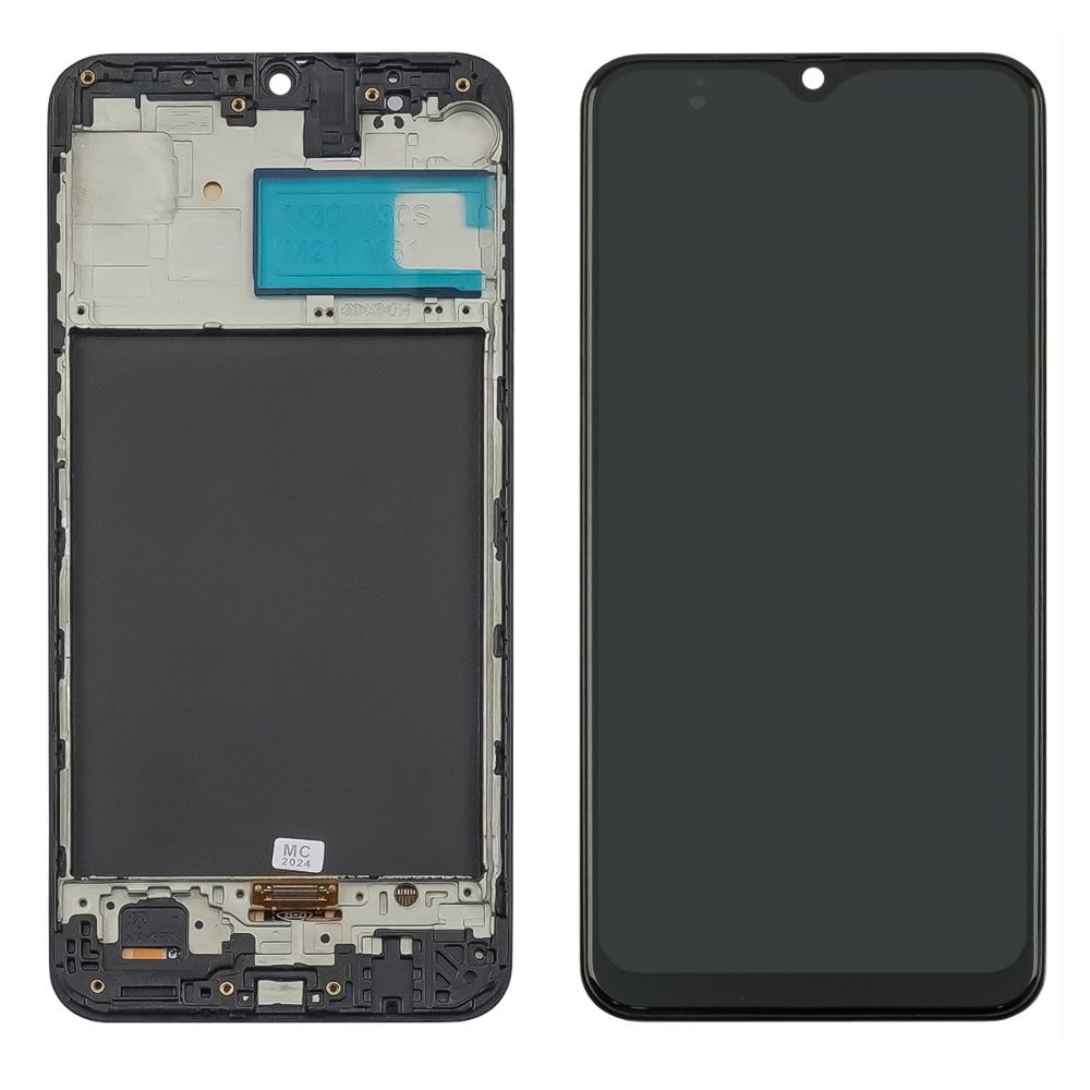 Дисплей Samsung SM-M305 Galaxy M30, черный | с тачскрином | с передней панелью | High Copy, OLED | дисплейный модуль, экран 