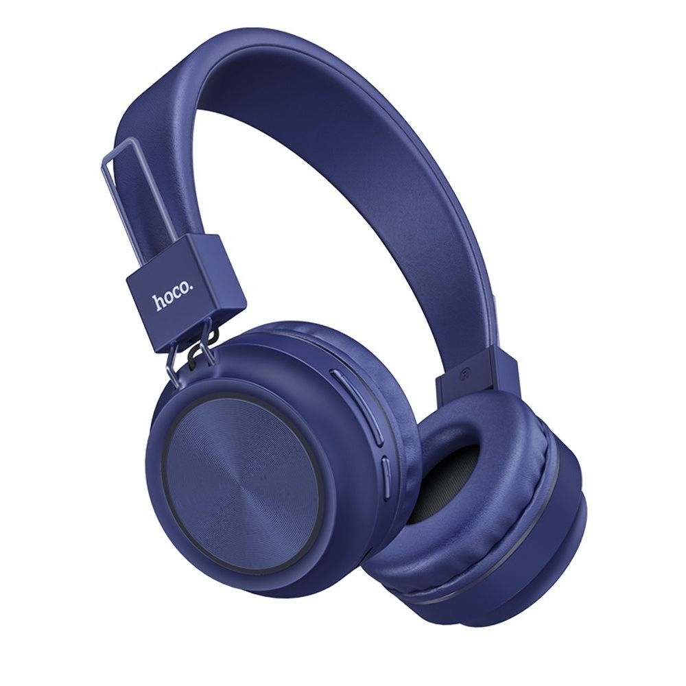Бездротові накладні навушники Hoco W25 синие | беспроводные наушники