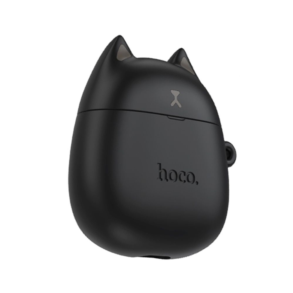 Наушники беспроводные вкладыши Hoco EW45 TWS Cat Ear magic cat, черные