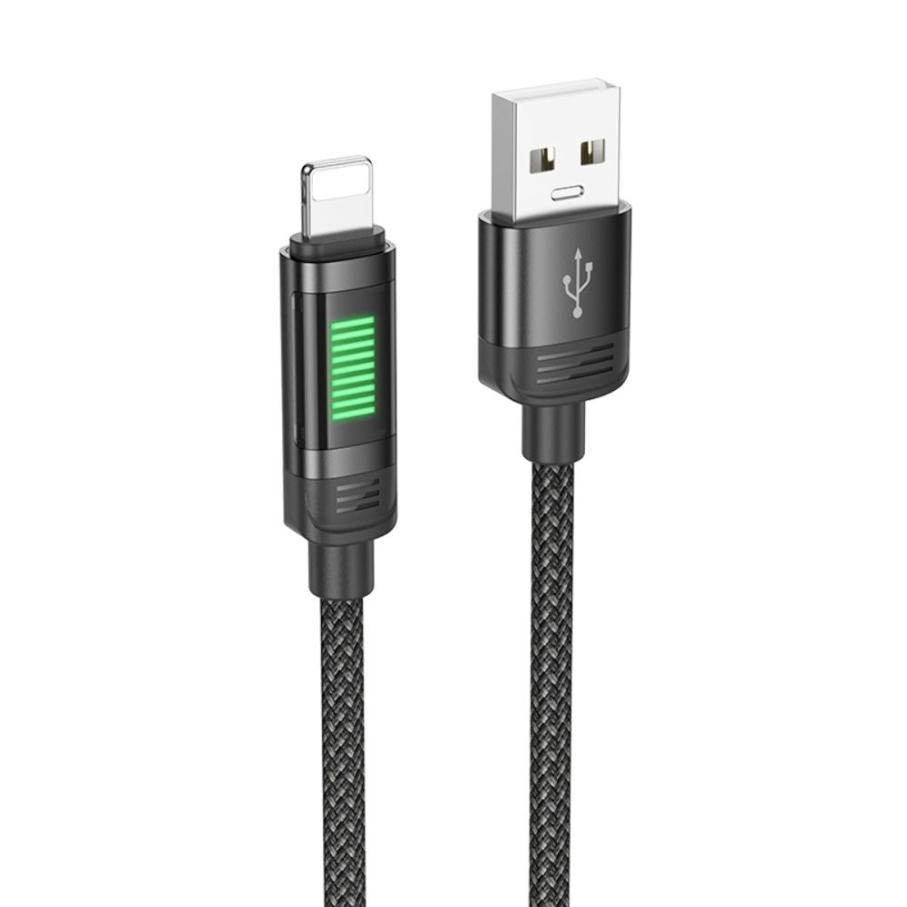 Кабель Hoco U126 USB to Lightning 1m черный