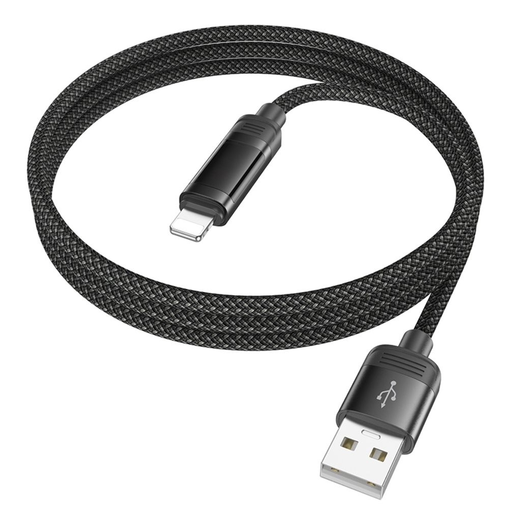 Кабель Hoco U126 USB to Lightning 1m черный