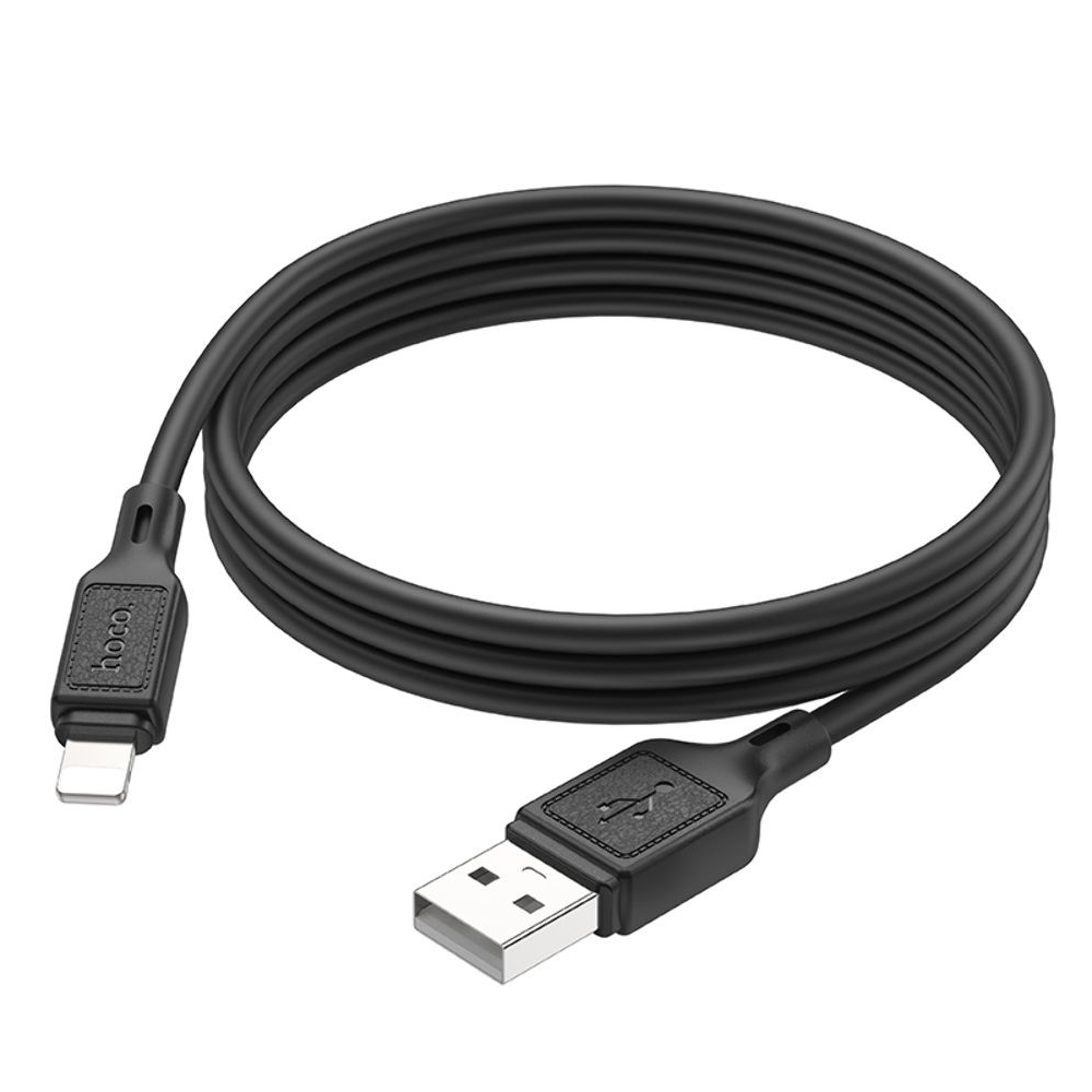 Кабель Hoco X90 USB to Lightning 1m черный