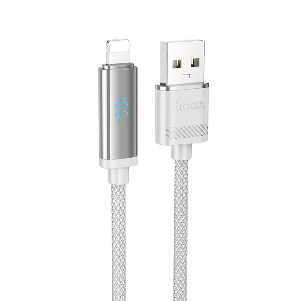 Кабель Hoco U127 USB to Lightning серебристо-серый