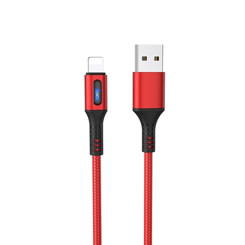 USB-кабель Hoco U79 1,2m 3A Lightning красный