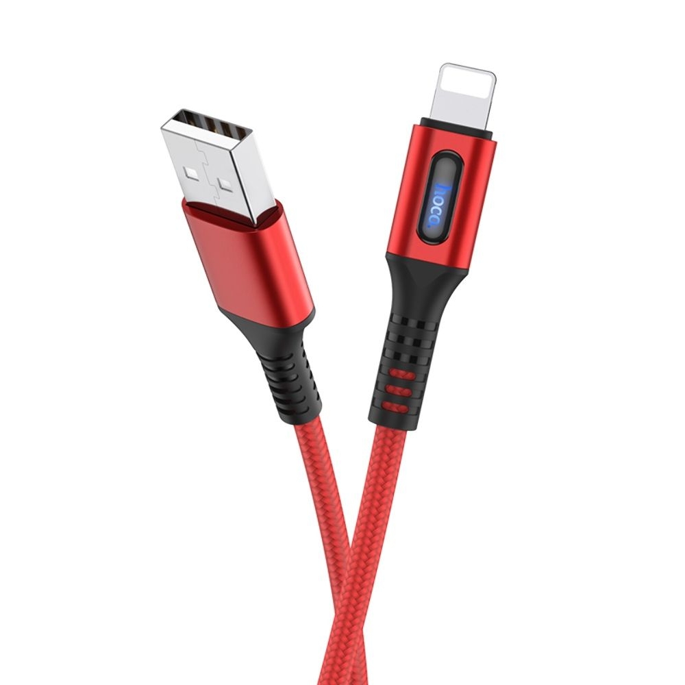 USB-кабель Hoco U79 1,2m 3A Lightning красный