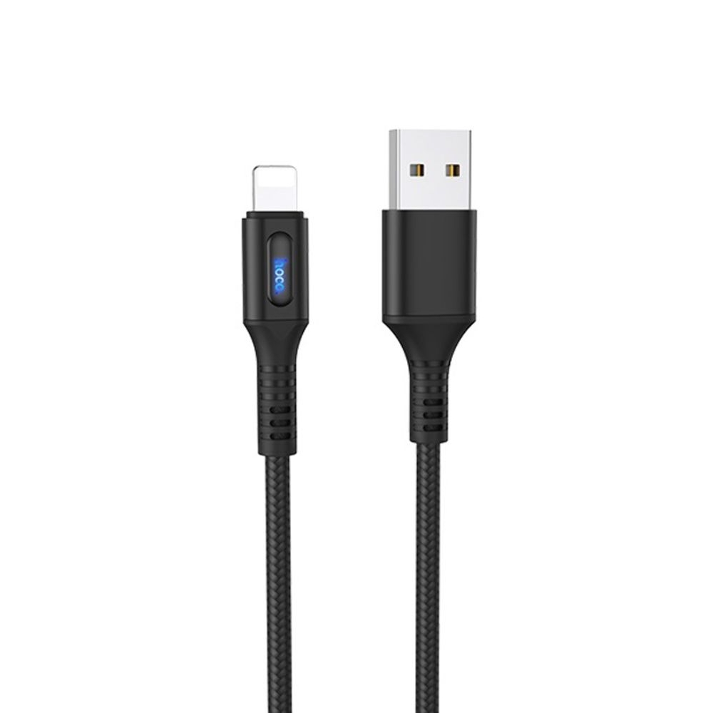 USB-кабель Hoco U79 1,2m 3A Lightning, чорний