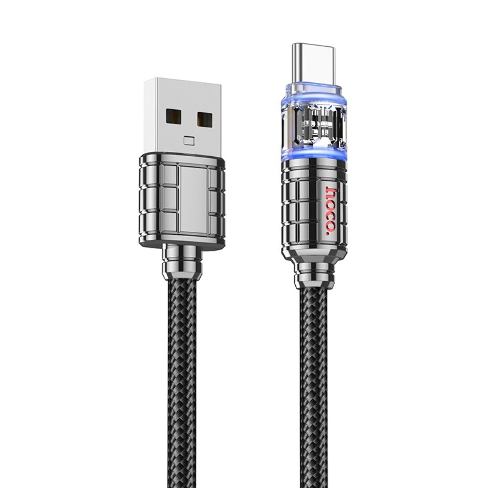 Кабель Hoco U122 USB to Type-C 1m, черный