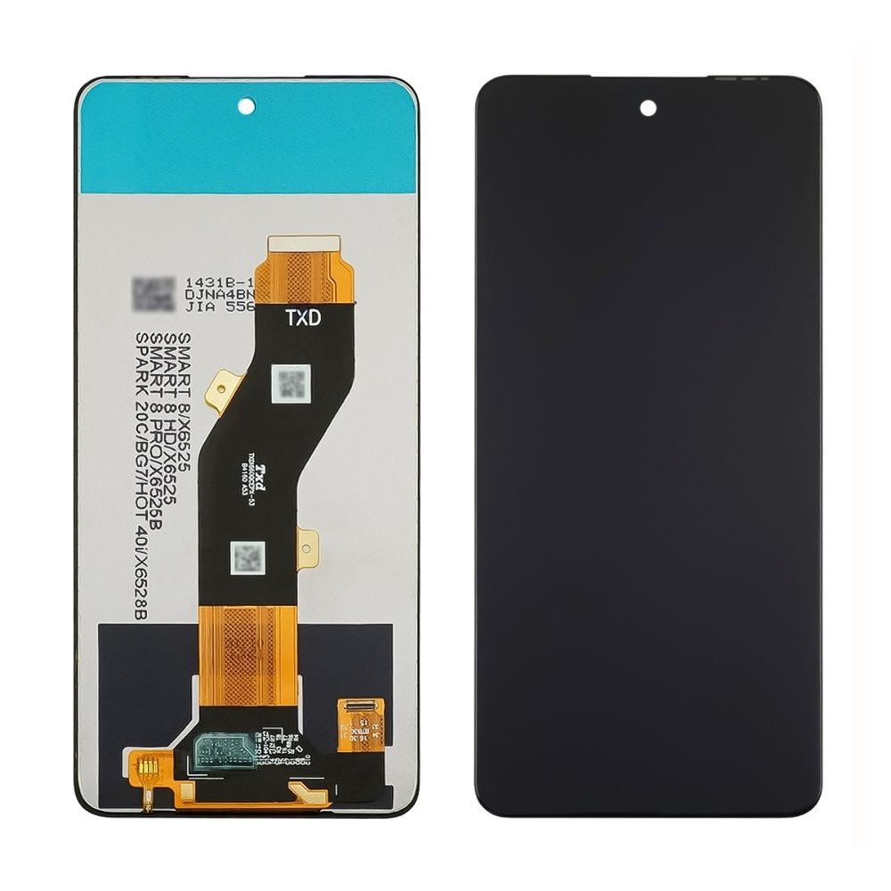 Дисплей Tecno Spark 20C, BG7, BG7n, черный | с тачскрином | Original (PRC) | дисплейный модуль, экран, монитор