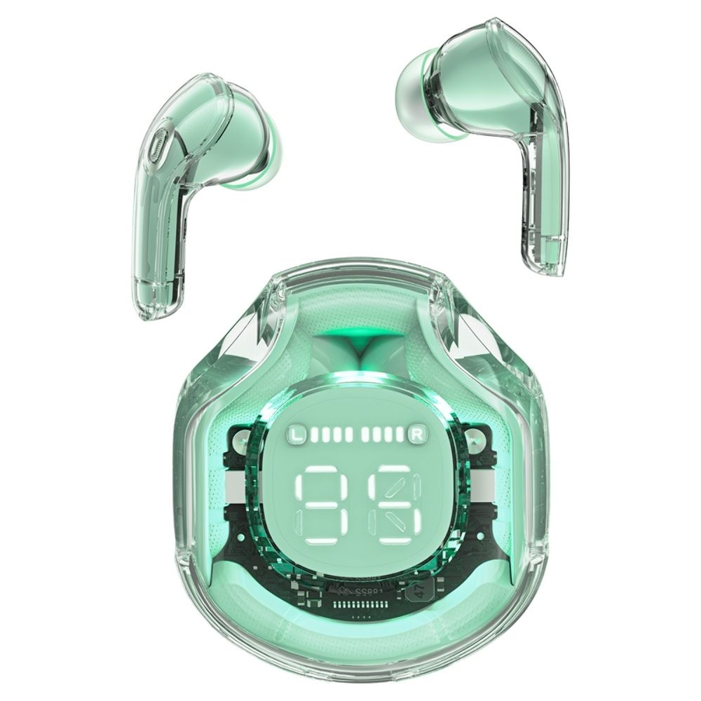 Бездротові TWS навушники Acefast T8, вакуумные, зеленые | беспроводные наушники