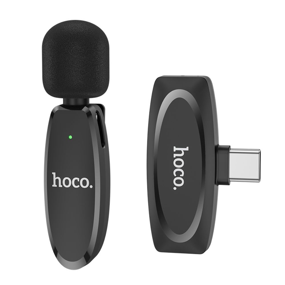 Микрофон Hoco L15, Type-C, чорний