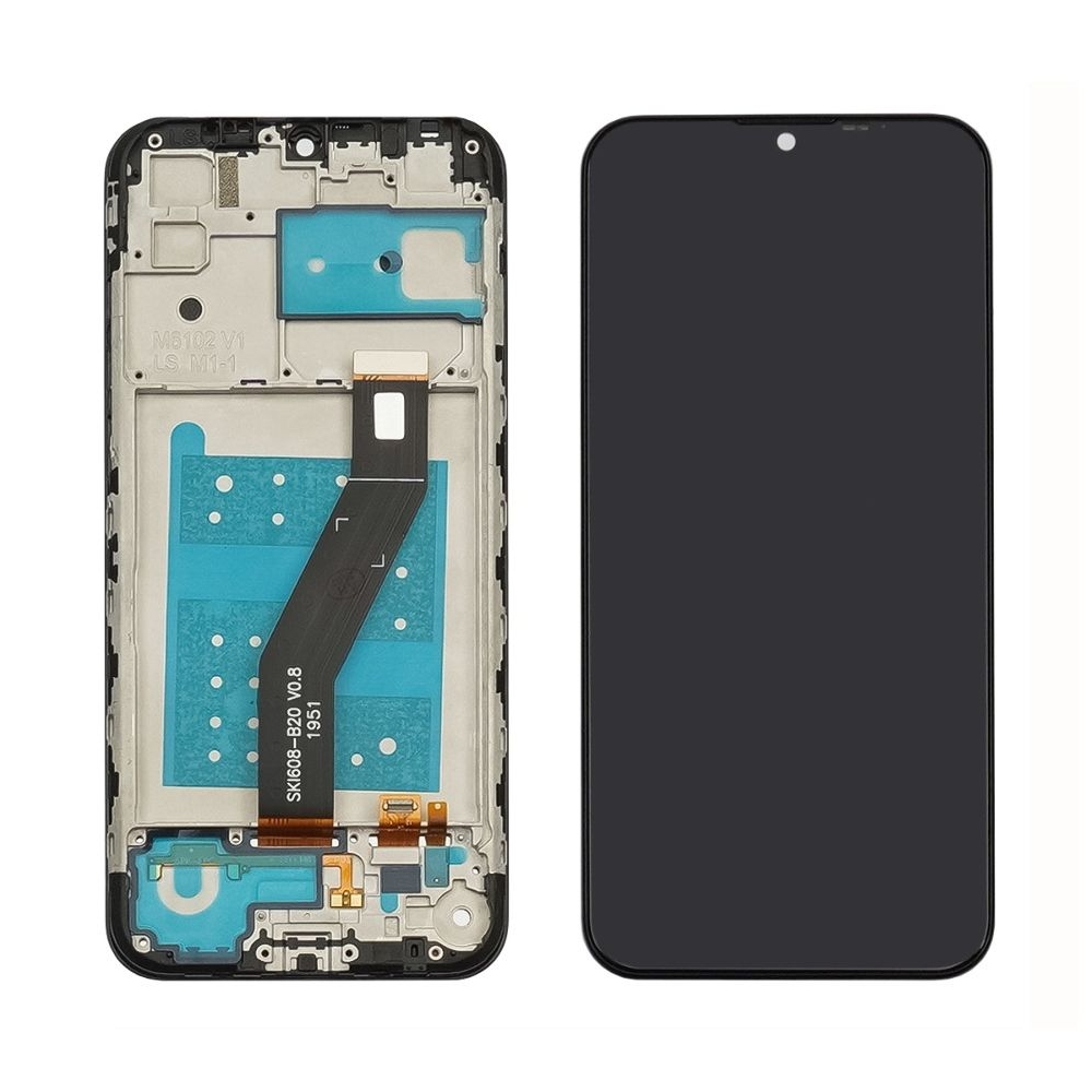 Дисплей Motorola Moto E6s, XT2053, XT2053-2, чорний | з тачскріном | в передній панелі | Original (PRC) | дисплейный модуль, экран