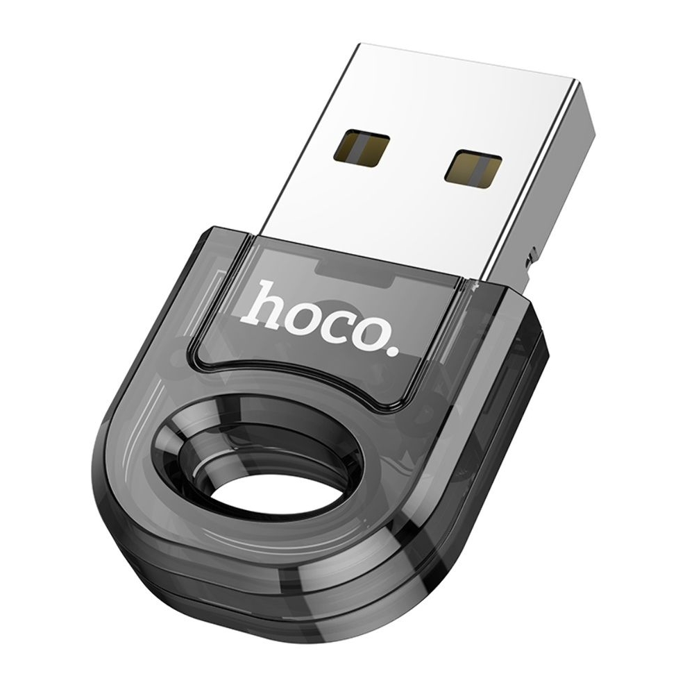 Адаптер переходник Hoco UA28 USB to, синяяtooth transparent, черный