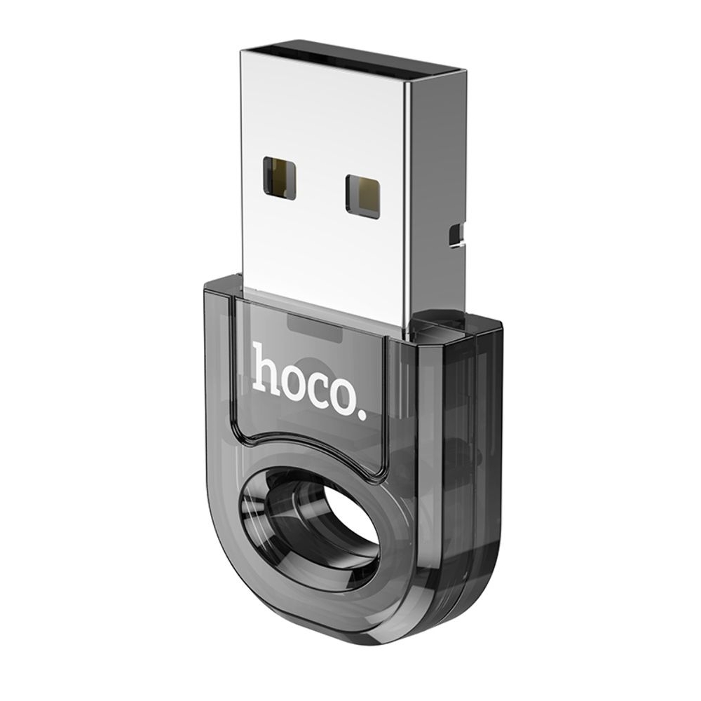 Адаптер переходник Hoco UA28 USB to, Bluetooth transparent, черный