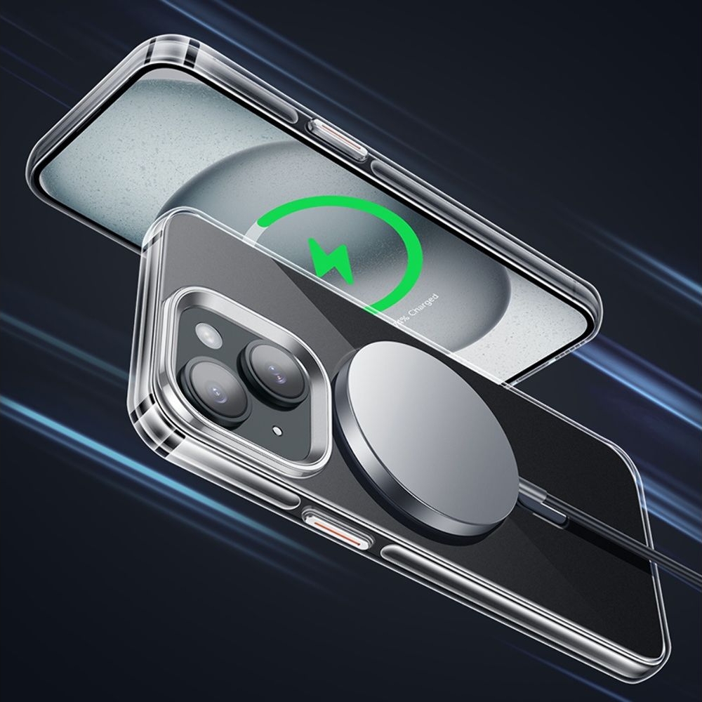 Чехол Hoco Amber AS3 c Mag Safe для Apple iPhone 15 прозрачно-, черный
