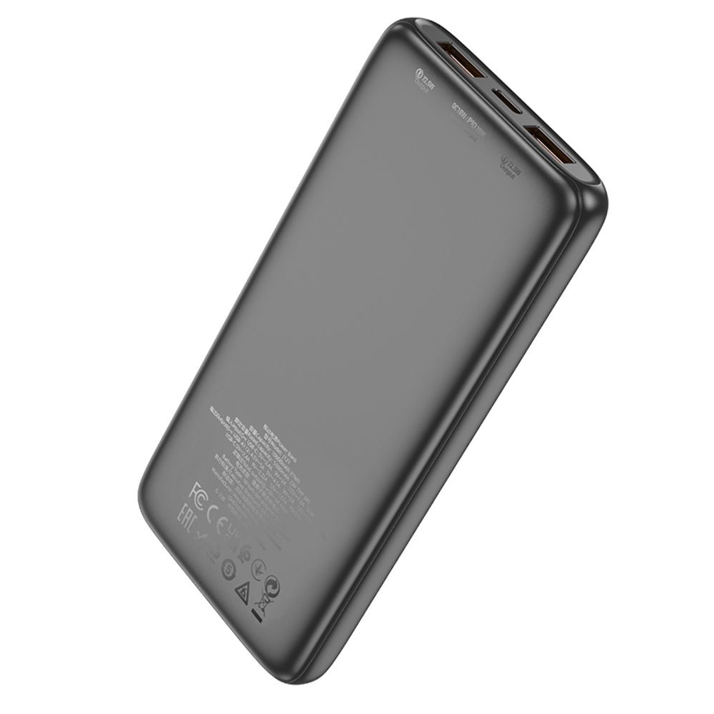 Power bank Hoco J121, 10000 mAh, 22.5 Вт Power Delivery (20 Вт), с дисплеем, чорний