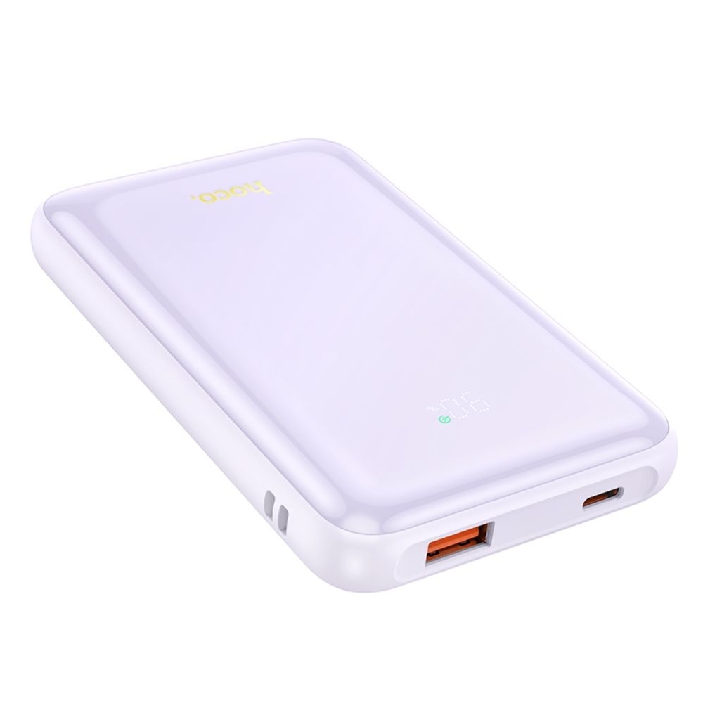 Power bank Hoco Q21, 10000 mAh, 22.5 Вт, Power Delivery (20 Вт) с дисплеем purple