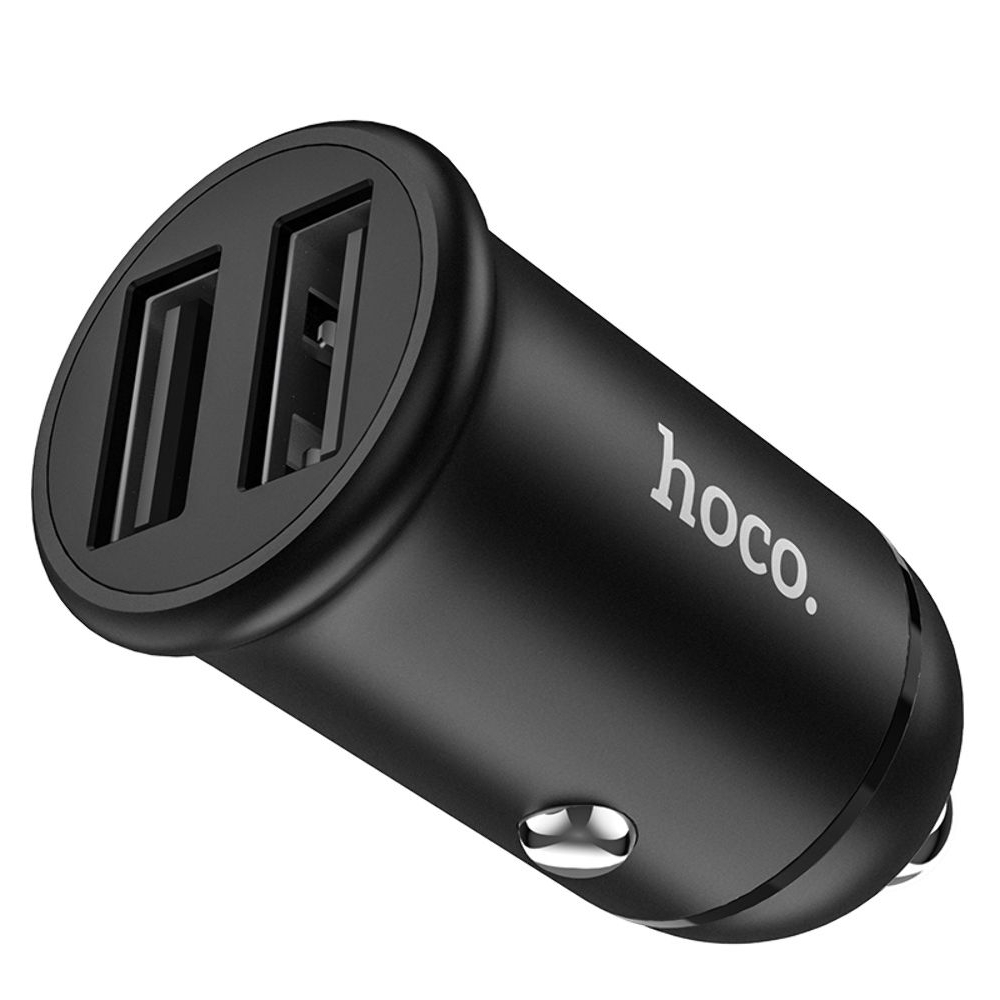 Автомобильний зарядний пристрій Hoco Z30 2 USB black | зарядка, зарядное устройство