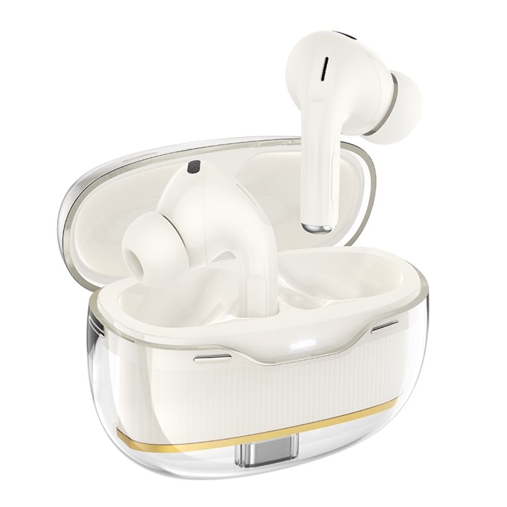 Бездротові TWS навушники Hoco EW54 вакуумные milky white | беспроводные наушники