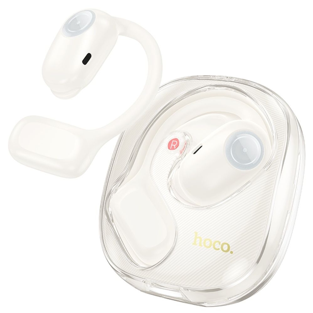 Бездротові навушники Hoco EA3 открытые TWS milky white | беспроводные наушники