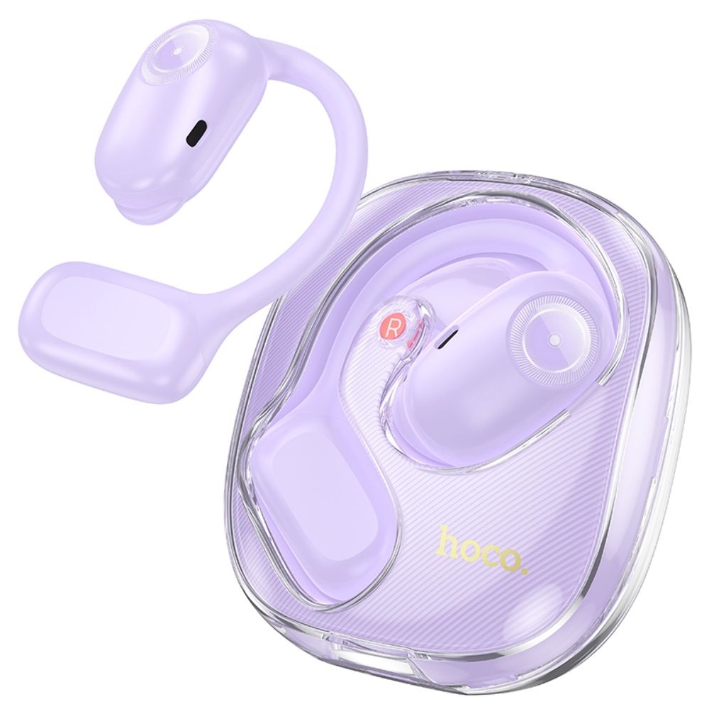 Бездротові навушники Hoco EA3 открытые TWS purple | беспроводные наушники